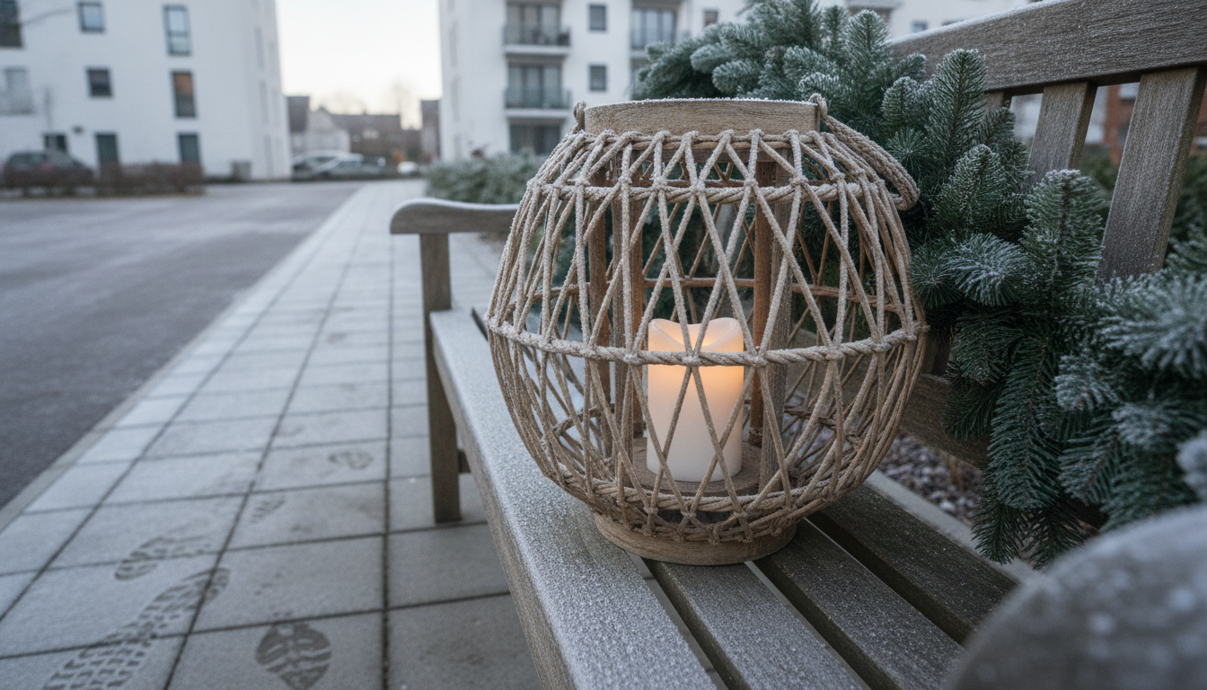 Using a Rattan Lantern Outdoors in Winter: What to Know