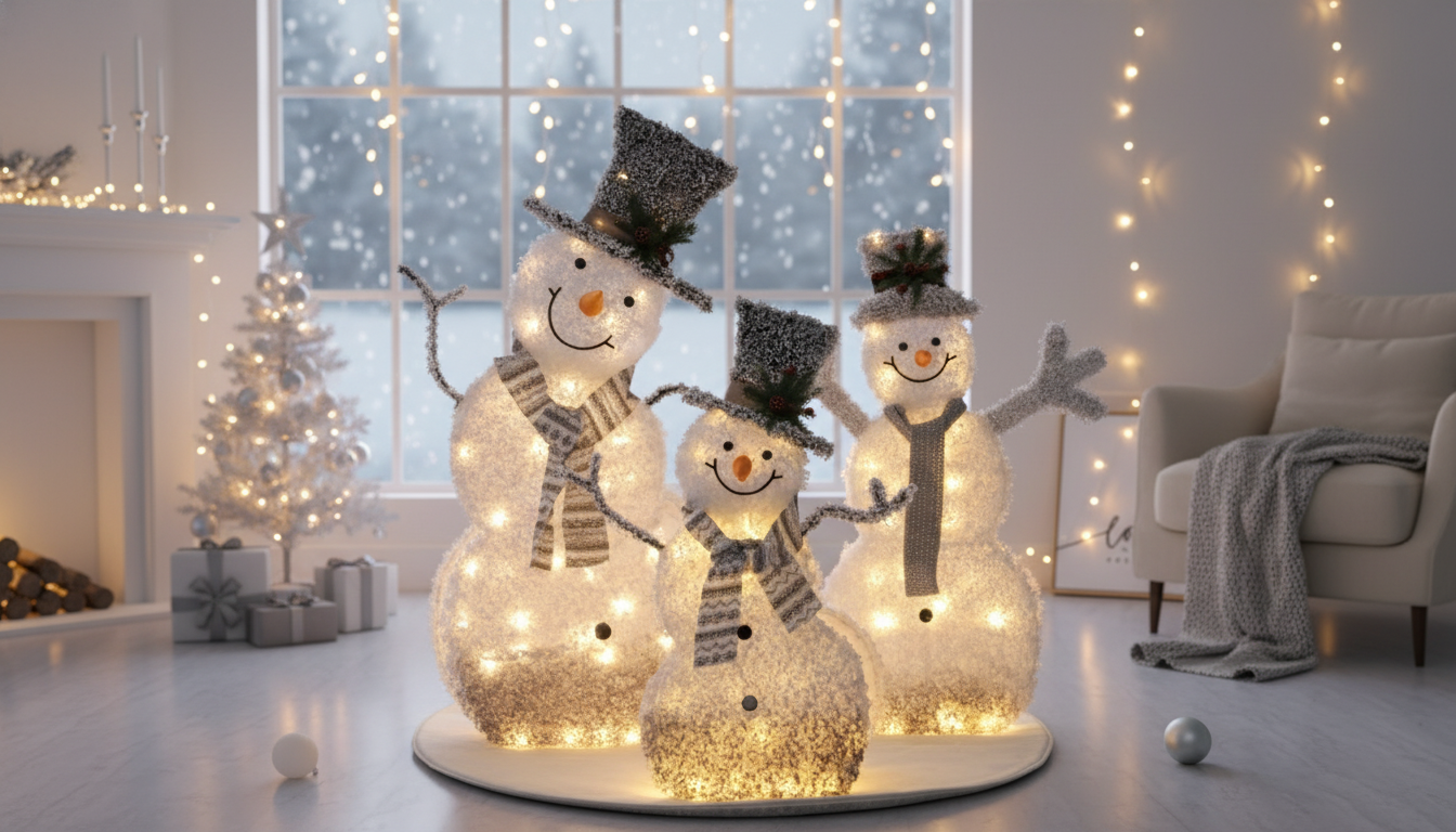 1.2M LED Snowman Decoration: Indoor/Outdoor Holiday Glow
