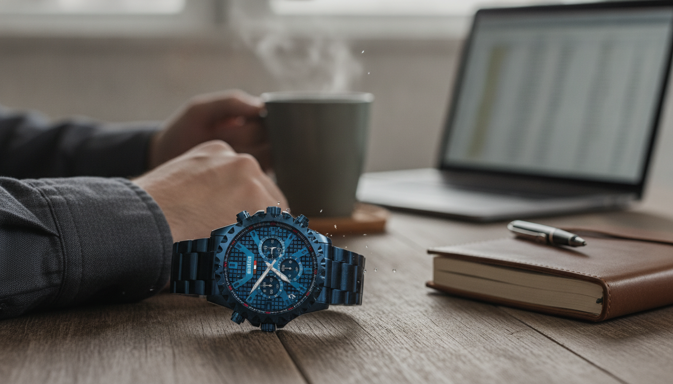 Affordable Waterproof Quartz Chronograph Watch for Men