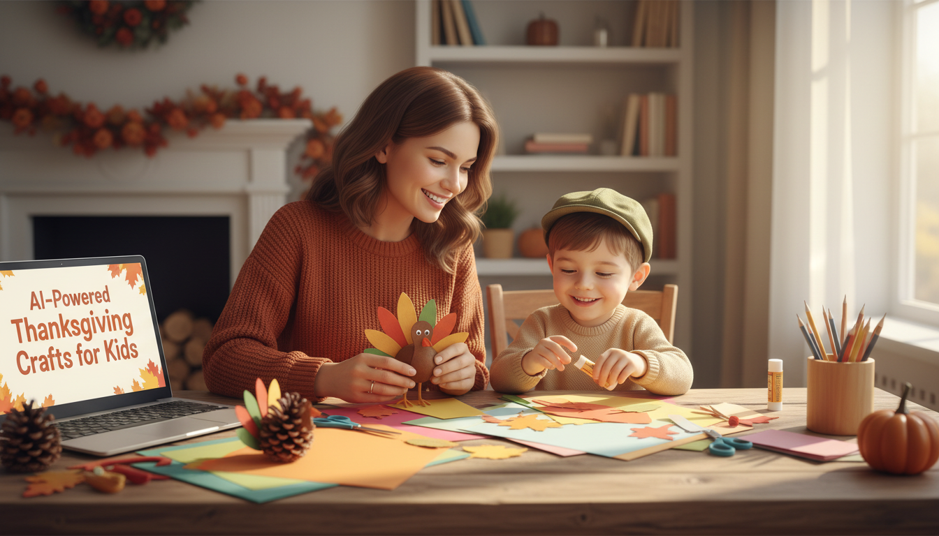 AI-Powered Thanksgiving Crafts for Kids (Printable Checklist)