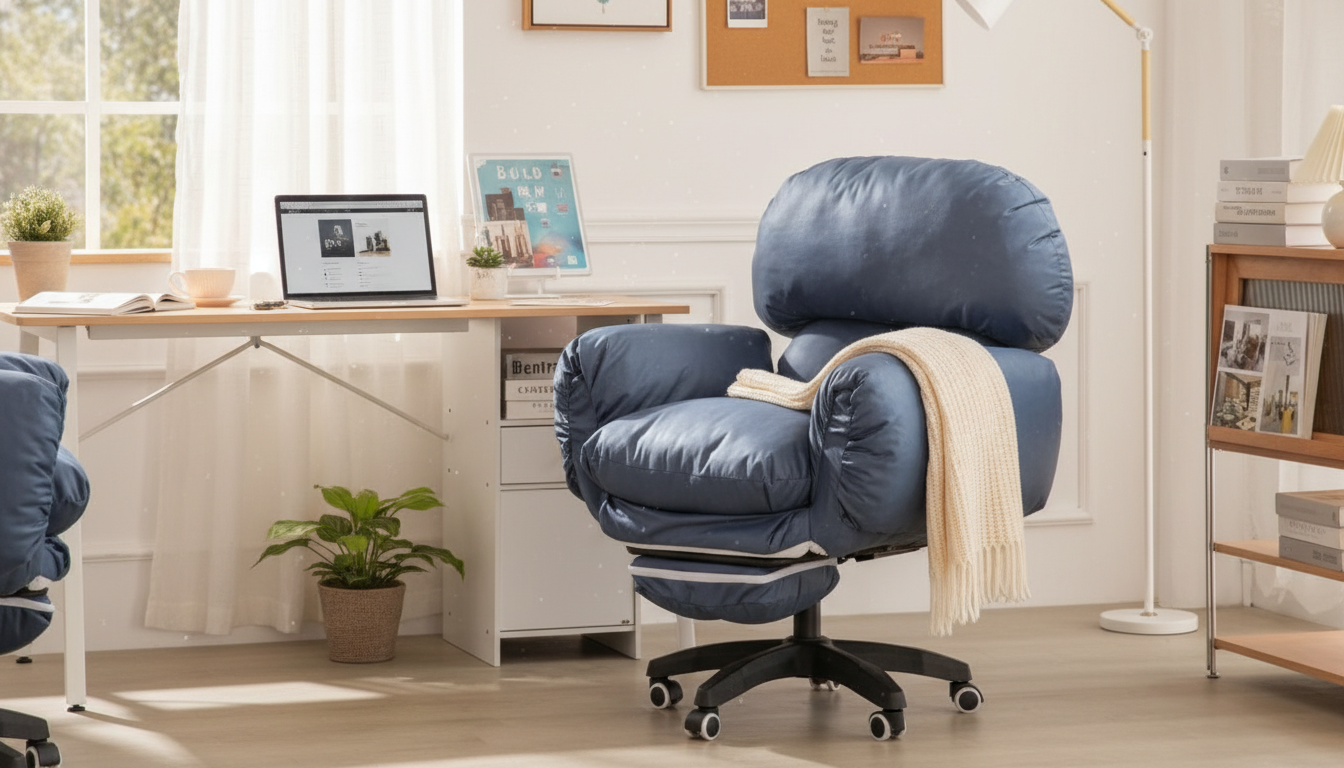 Full-Back Ergonomic Swivel Chair: Armrests That Adjust