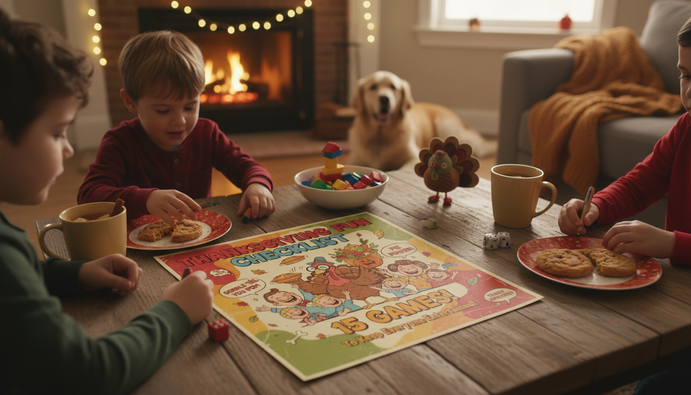 Thanksgiving Game Checklist: 15 Easy, Printable Favorites