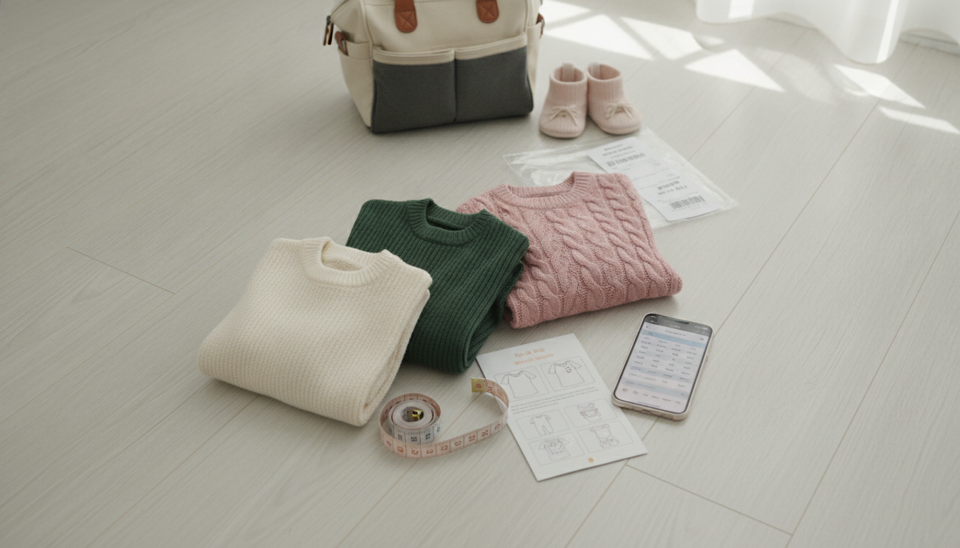 Baby Sweater Sizing Online: Measure, Fit, and Returns