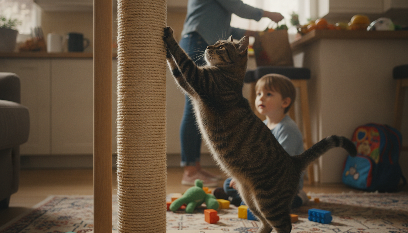 Ideal Cat Scratching Post Height for Adult Cats