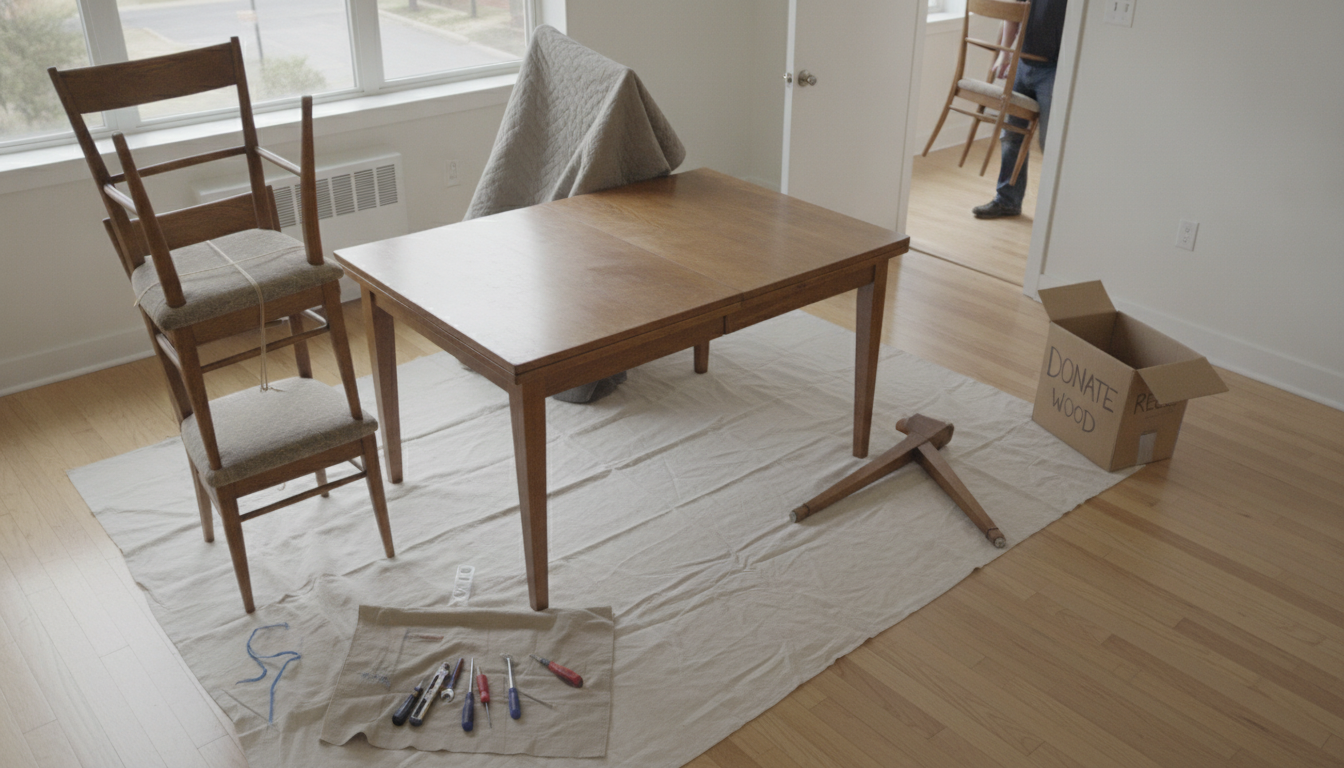 Best Ways to Get Rid of a Dining Table and Chairs