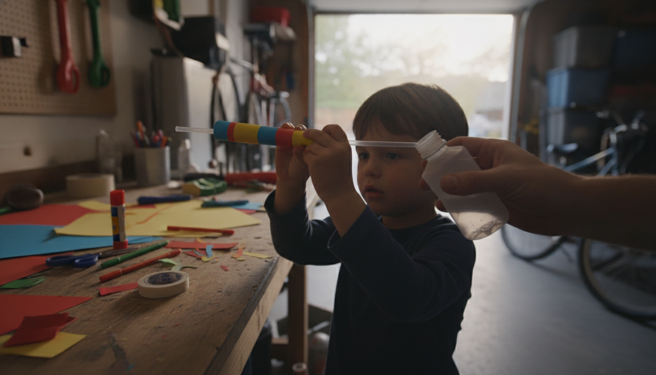 Kid-Safe Flying Rocket Craft: Straw & Paper Launch