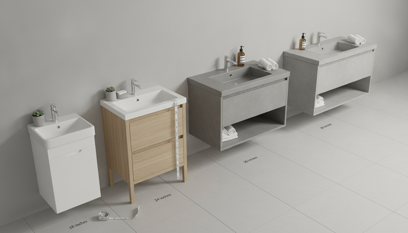 Small Bathroom Vanity Size Guide: 18–30 Inches
